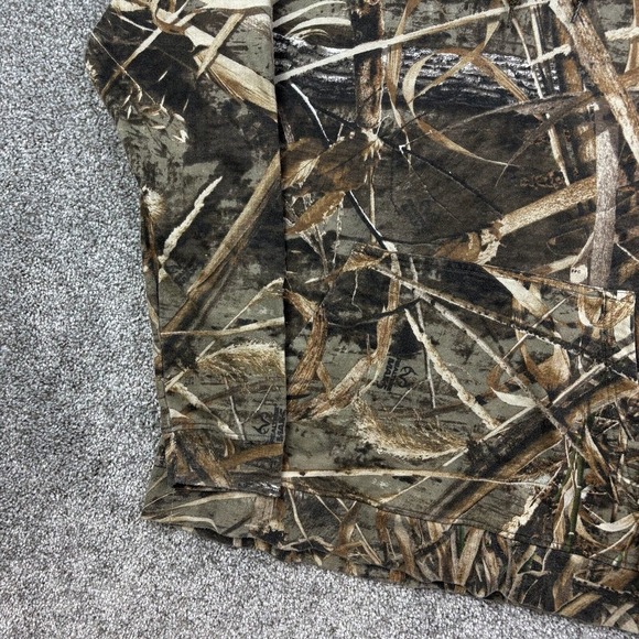Vintage Y2K‎ Habit Camo Hoodie Mens M Realtree Wetlands Camouflage Sweatshirt - Picture 3 of 6